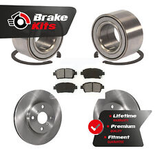 Front Wheel Bearing Disc Brake Rotors And Pads Kit For 2004-2006 Scion xB picture