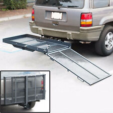 Foldable Electric-Wheelchair Hitch Carrier Mobility Scooter Rack Loading Ramp picture