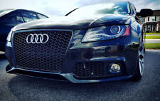 09-12 AUDI A4 B8 RS4 STYLE HONEYCOMB HEX MESH FOG LIGHT OPEN VENT GRILL INTAKE - picture