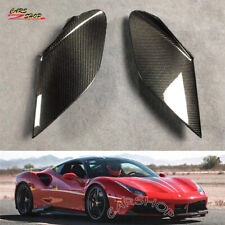 Real Carbon Fiber Side Fender Air Vent Intake Cover For Ferrari 488 GTB Spider picture