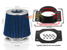 BLUE Cone Dry Filter + AIR INTAKE MAF Adapter Kit For 95-99 Sentra 200SX 1.6L picture