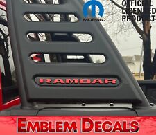 Ram 1500 TRX RAMBAR Emblem Overlay Decal 2021 2022 2023 2024 picture