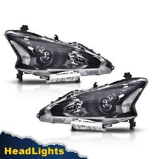 FIT FOR 2013-2015 NISSAN ALTIMA SEDAN CLEAR CORNER PROJECTOR BLACK HEADLIGHTS picture