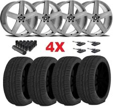 BRUSHED WHEELS RIMS OEM TIRES 255 50 20 OE FIVE SPOKES 5 DARK TINT picture