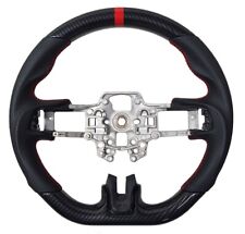 REVESOL Hydro-Dip Carbon Fiber Black Steering Wheel for 2018+ FORD MUSTANG GT picture