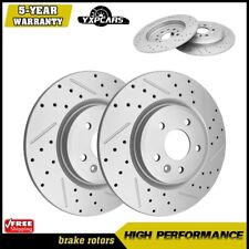 Front & Rear DRILLED Brake Rotors for Ford Explorer Taurus Flex Lincoln MKS MKT picture