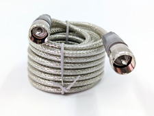 18' CB Antenna Mini-8 Coax Silver Cable w/PL-259 Connectors by TruckSpec® picture