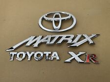 FREE SHIPPING OEM 03-08 Toyota Matrix XR OEM Rear Gate Hatch Emblem Badge Set picture