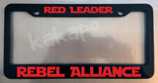 Red Leader Rebel Alliance Star Wars Fans Glossy Black License Plate Frame picture