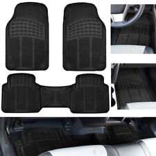 Car Floor Mats for Auto All Weather Rubber Liners Heavy Duty Fit Black 3pc Pack picture