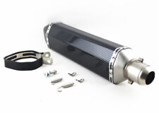 1× Motorcycle Stainless Steel Lengthening Exhaust Replacement Carbon Fiber Color picture