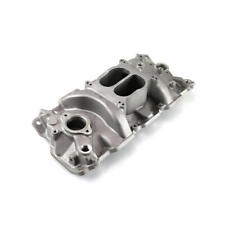 Speedmaster Intake Manifold 1-147-001; Dual Plane Satin Aluminum for Chevy SBC picture