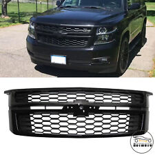 Gloss Black Front Upper Grille Grill Fit For 2015-20 Chevy Tahoe Suburban LS LT picture