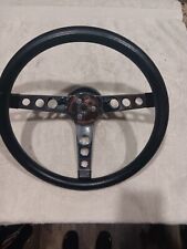 Falcon Mustang w/ generator Black and Chrome Steering Wheel 14 inch picture