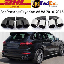 Car Exhaust Tips Stainless Muffler Tailpipe For Porsche Cayenne V6 V8 2010-2014 picture