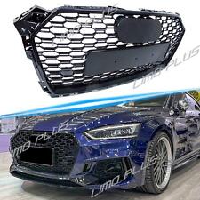 For 2017 2018 2019 Audi A5 S5 B9 Honeycomb Front Grill Gloss Black picture