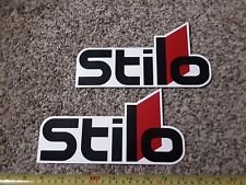Lot of 2 Stilo Helmets Racing Decals NHRA NASCAR Stickers Hot Rod IMCA Large  picture