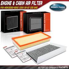 Engine & Activated Carbon Cabin Air Filter for Mercedes-Benz C230 06-07 C55 AMG picture