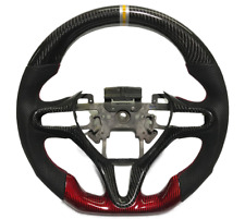 Real carbon fiber Sport Universal Car Steering Wheel For Honda FIT/JAZZ/GK5 14+ picture