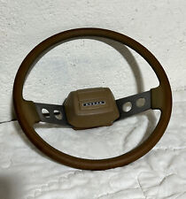 1979 79 Dodge Colt Brown Original Steering Wheel 15” Horn Ring Pad picture