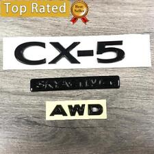 Gloss Black 3x For CX-5 AWD SKYACTIV G 2020 2021-2024 Hatch Badge Emblem Replace picture