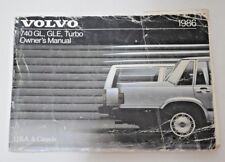 1986 VOLVO 740 GL GLE TURBO OWNERS MANUAL. picture
