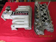 5.0 COBRA INTAKE FORD RACING 347 MUSTANG FOX BODY UPPER LOWER MANIFOLD GT40 302 picture