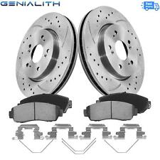296mm Front Brake Rotor&Ceramic Pads kit for Acura RDX 2007-2012 2.3L 2300CC picture
