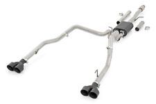Rough Country Dual Cat-Back Exhaust System w/BLK Tips 19-20 Chevy/GMC 1500|5.3L picture