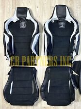 2021 Ford Mustang Shelby GT500 Coupe Black Leather FRT Seat Covers Fit 2020-2023 picture