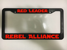 Red Leader Rebel Alliance for Star Wars Fans  Black License Plate Frame picture
