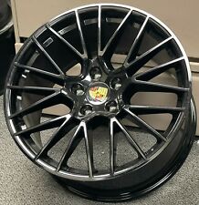 21'' Rims fit Porsche Macan Gloss Black Staggered Pirelli Tires Turbo Wheels New picture