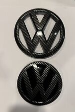 New Corbon Fiber Front and Rear Badge Emblem for VW MK7/ GTI GOLF R, Golf 7/7.5 picture