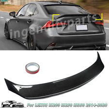 TRUNK SPOILER WING CARBON COLOR FOR 14-20 LEXUS IS200t IS250 IS350 AR STYLE ABS picture