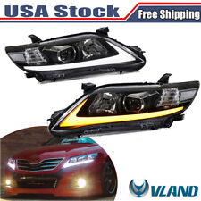 Pair VLAND Sequential LED Headlights For Toyota Camry XLE LE SE Sedan 2009-2011 picture