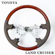 Toyota LX470 Land Cruiser 100 Zenki  Wood steering wheel Beige New Japan picture