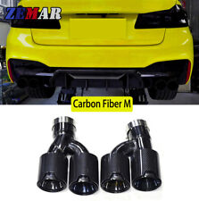 Carbon Fiber Exhaust Tips Muffler Pipes For BMW 5 Series G30 G38 525i 528i 530i picture