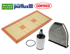 Air Filter Oil Filter AC Cabin Filter Kit OES for Mercedes E350 E400 picture