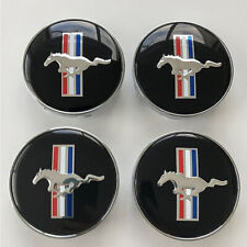 4PCS 60mm Wheel Center Caps Hub Caps For Ford Mustang GT Running Horse Pony Logo picture