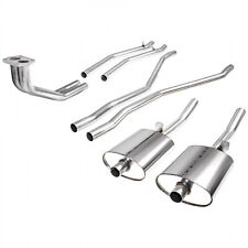 New Dual Muffler Stainless Steel Sport Exhaust System Triumph TR6 1972-1976 picture