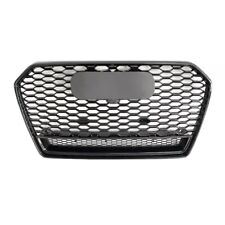 For AUDI A6 S6 2016-2018 RS6 Style HONEYCOMB  MESH Front Quattro Black Grille picture