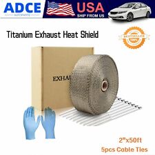 Heat Shield Insulation for Pipe 50' Roll Motorcycle Exhaust  Thermal Protection picture