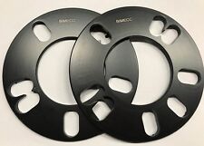 2 X 5mm BLACK UNIVERSAL ALLOY WHEEL SPACER SHIMS FOR FORD BANTAM 83>11 picture