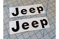 Jeep Fender Decal  For Jeep CJ  & YJ in Black picture