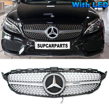 Front Grill Grille W/LED For Mercedes Benz W205 C Class C200 C300 2015-2018 picture