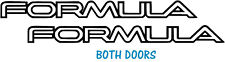 Pontiac Fiero Formula Decal Door SET Vinyl Decal Your Color Choice Sticker picture
