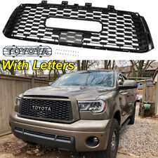 Front Grille For Tundra 2010-2013 TRD PRO Honeycomb Grill Matte Black W/Letter picture