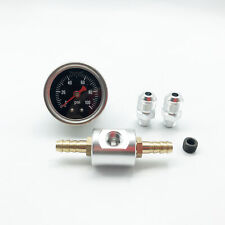 Fuel Pressure Regulator Gauge 0-100psi Liquid Filled 1/8 NPT W/Adaptor Adapter picture