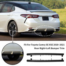 2x Rear Bumper Lower Plate Trim Molding Cover For 2018-2021 Toyota Camry SE XSE picture