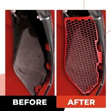 For Corvette C8 2020-2024 Side Vent Intake Mesh Grille Insert Grill Guard RED picture